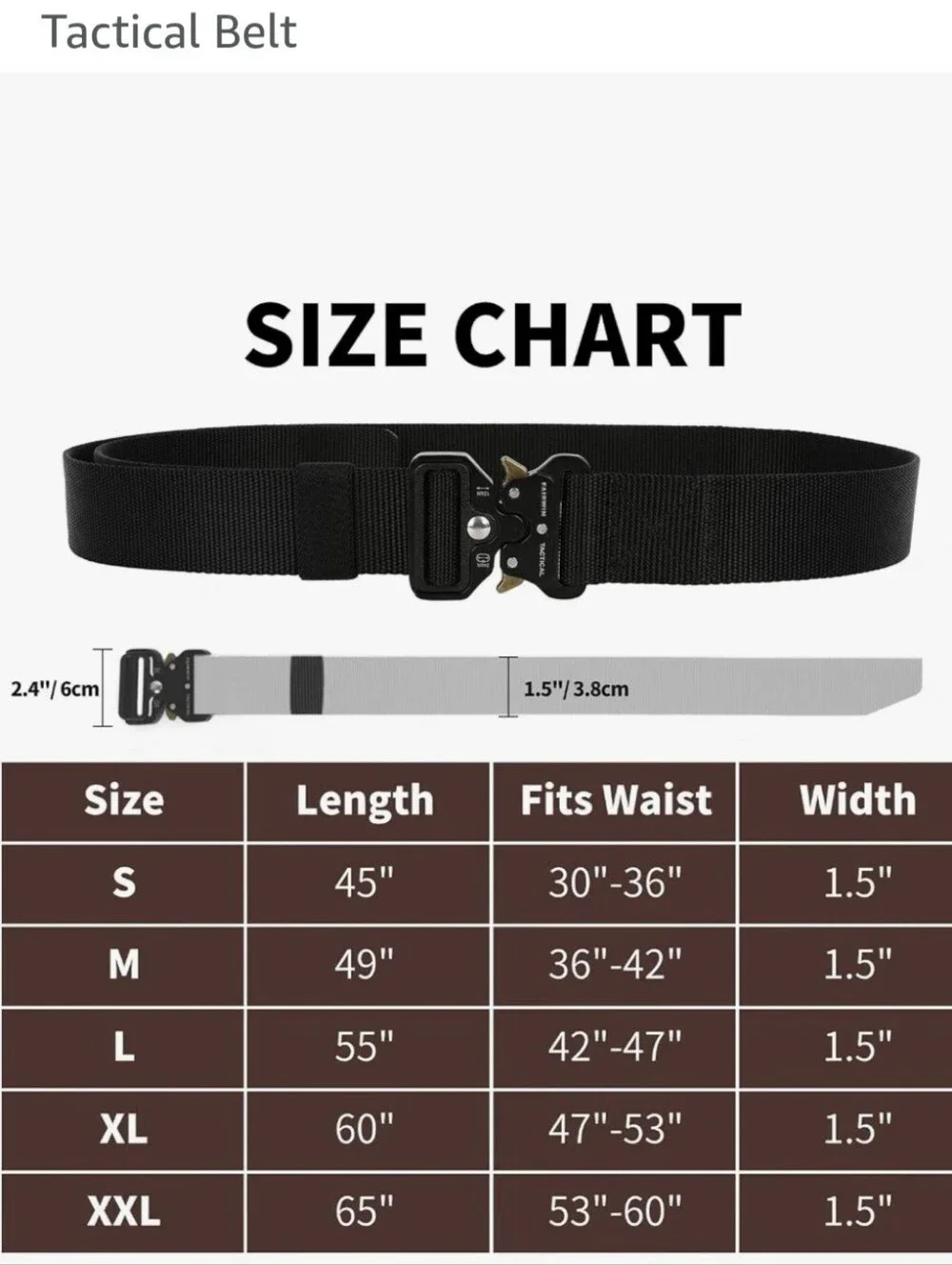 Heavy-Duty Military Tactical Belt - Black & Goldenrod